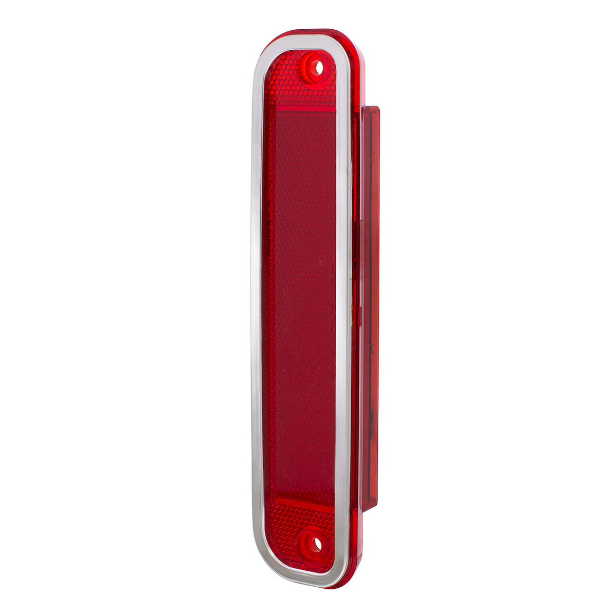 15 Red LED Side Marker With Stainless Steel Trim For 1973-80 Chevy & GMC Truck, Red Lens