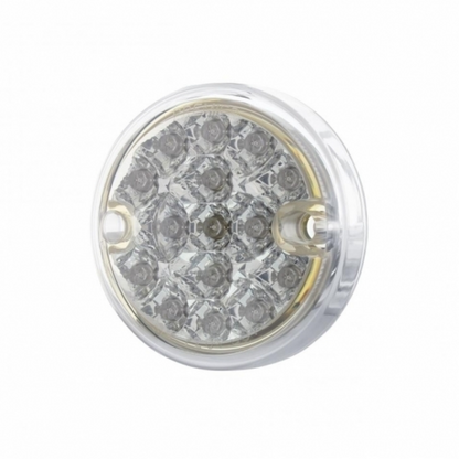 15 LED 3" Reflector Series 4 Light Only For Double Face Light Housing - Red LED/Clear Lens (Bulk)