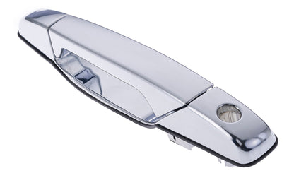 Exterior Door Handle Front LH, Front RH, Rear LH, Rear RH Plastic All Chrome for 2007-2013 Chevrolet Avalanche Tahoe Suburban Silverado; 2007-2013 GMC Yukon Sierra; 2007-2013 Cadillac Escalade