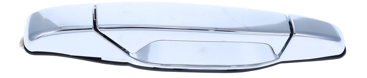 Exterior Door Handle Front LH, Front RH, Rear LH, Rear RH Plastic All Chrome for 2007-2013 Chevrolet Avalanche Tahoe Suburban Silverado; 2007-2013 GMC Yukon Sierra; 2007-2013 Cadillac Escalade