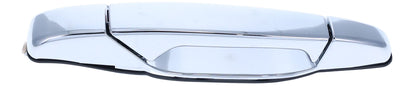 Exterior Door Handle Front LH, Front RH, Rear LH, Rear RH Plastic All Chrome for 2007-2013 Chevrolet Avalanche Tahoe Suburban Silverado; 2007-2013 GMC Yukon Sierra; 2007-2013 Cadillac Escalade
