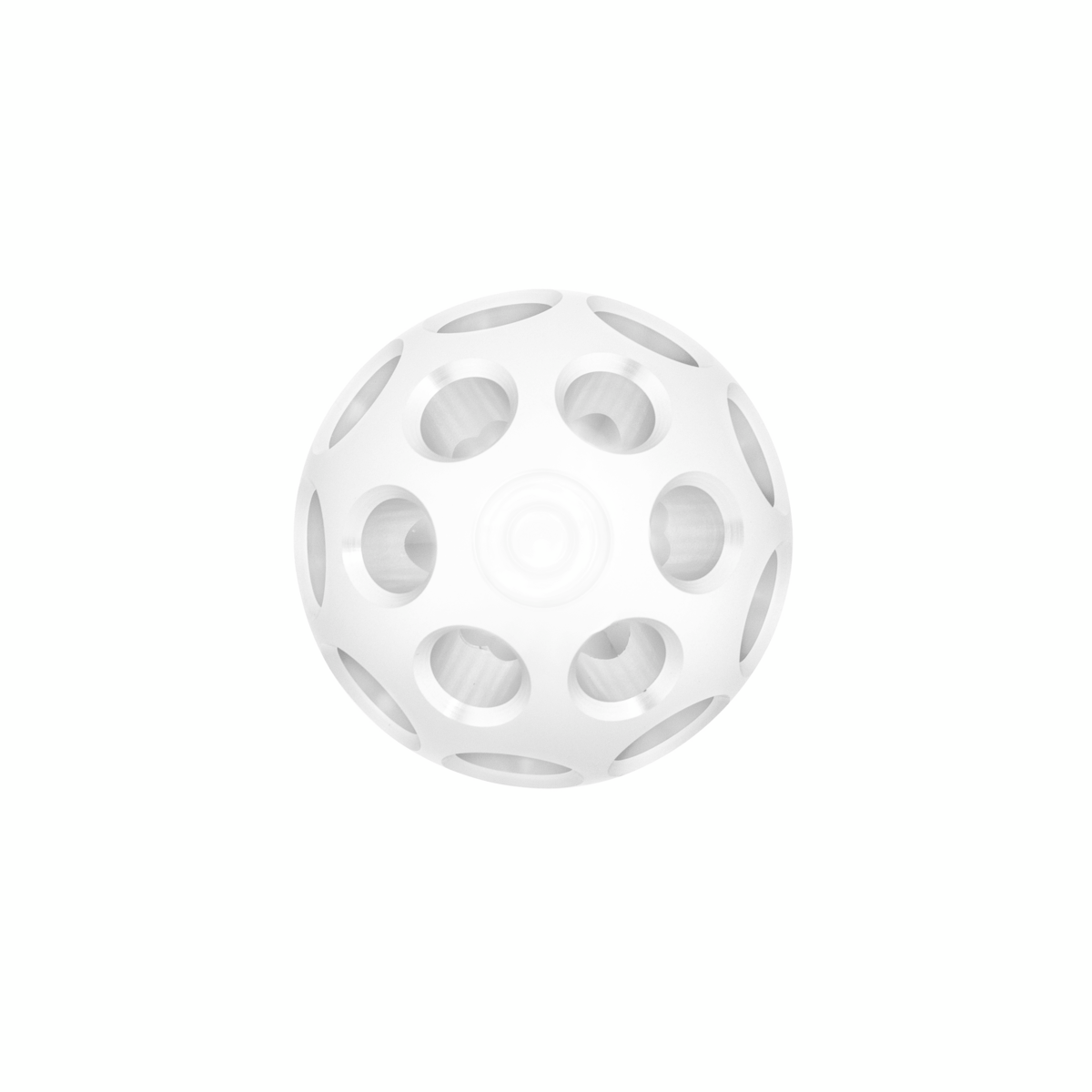 Thread-On Annodized Phoenix Ball Gearshift Knob With LED 13/15/18 Speed Adapter-White LED