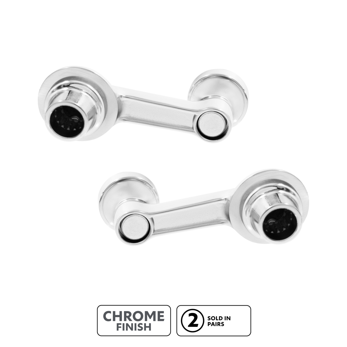 Vent Window Crank With Chrome Knob For 1942-1948 Chevrolet Passenger Car(Pair)
