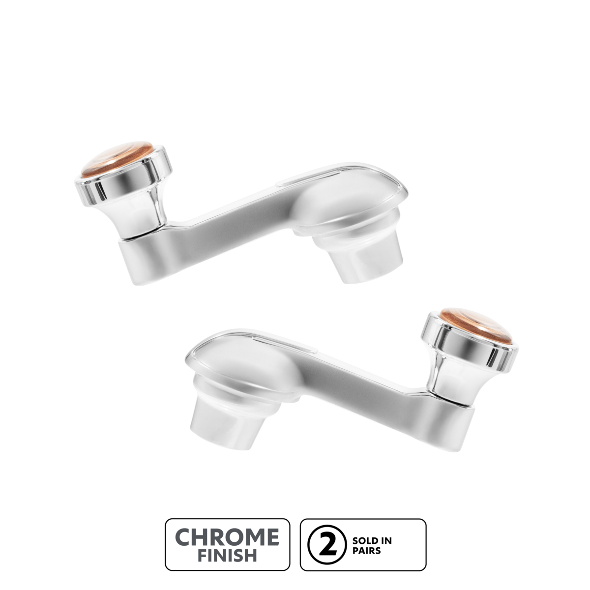 Vent Window Crank With Chrome Knob For 1942-1948 Chevrolet Passenger Car(Pair)