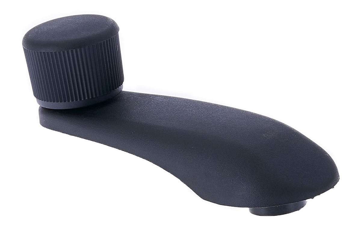 Window Crank Handle RH = LH Plastic Black Knob + Black Handle (Plastic) for 2005-2010 Chevrolet Cobalt; 1999-2026 GMC Sierra
