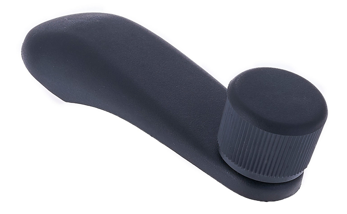 Window Crank Handle RH = LH Plastic Black Knob + Black Handle (Plastic) for 2005-2010 Chevrolet Cobalt; 1999-2026 GMC Sierra