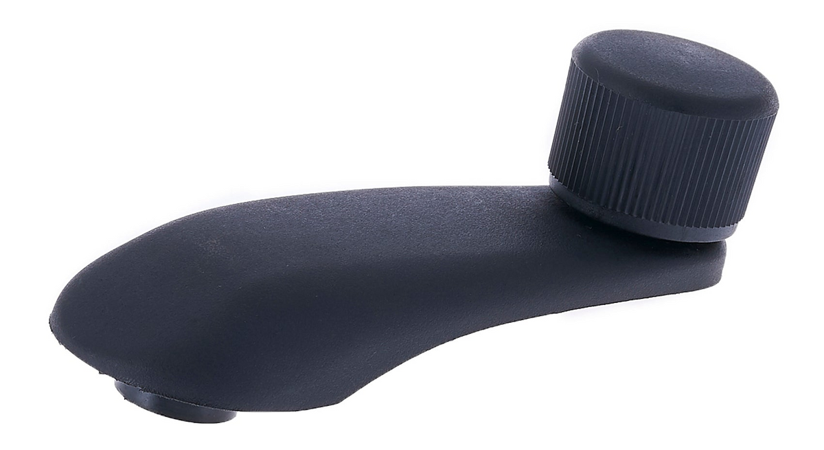 Window Crank Handle RH = LH Plastic Black Knob + Black Handle (Plastic) for 2005-2010 Chevrolet Cobalt; 1999-2026 GMC Sierra