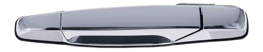 Exterior Door Handle Rear LH Plastic All Chrome for 2007-2013 Chevrolet Avalanche Tahoe Suburban Silverado; 2007-2013 GMC Yukon Sierra; 2007-2013 Cadillac Escalade