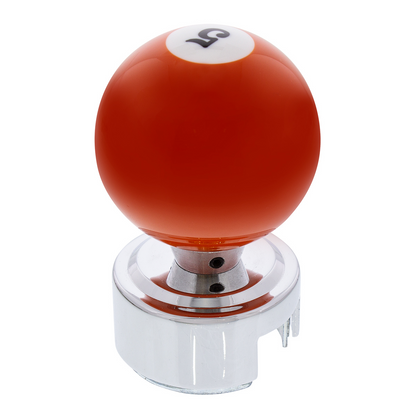 Number 5 Pool Ball Gearshift Knob For 13/15/18 Speed Eaton Style Shifters