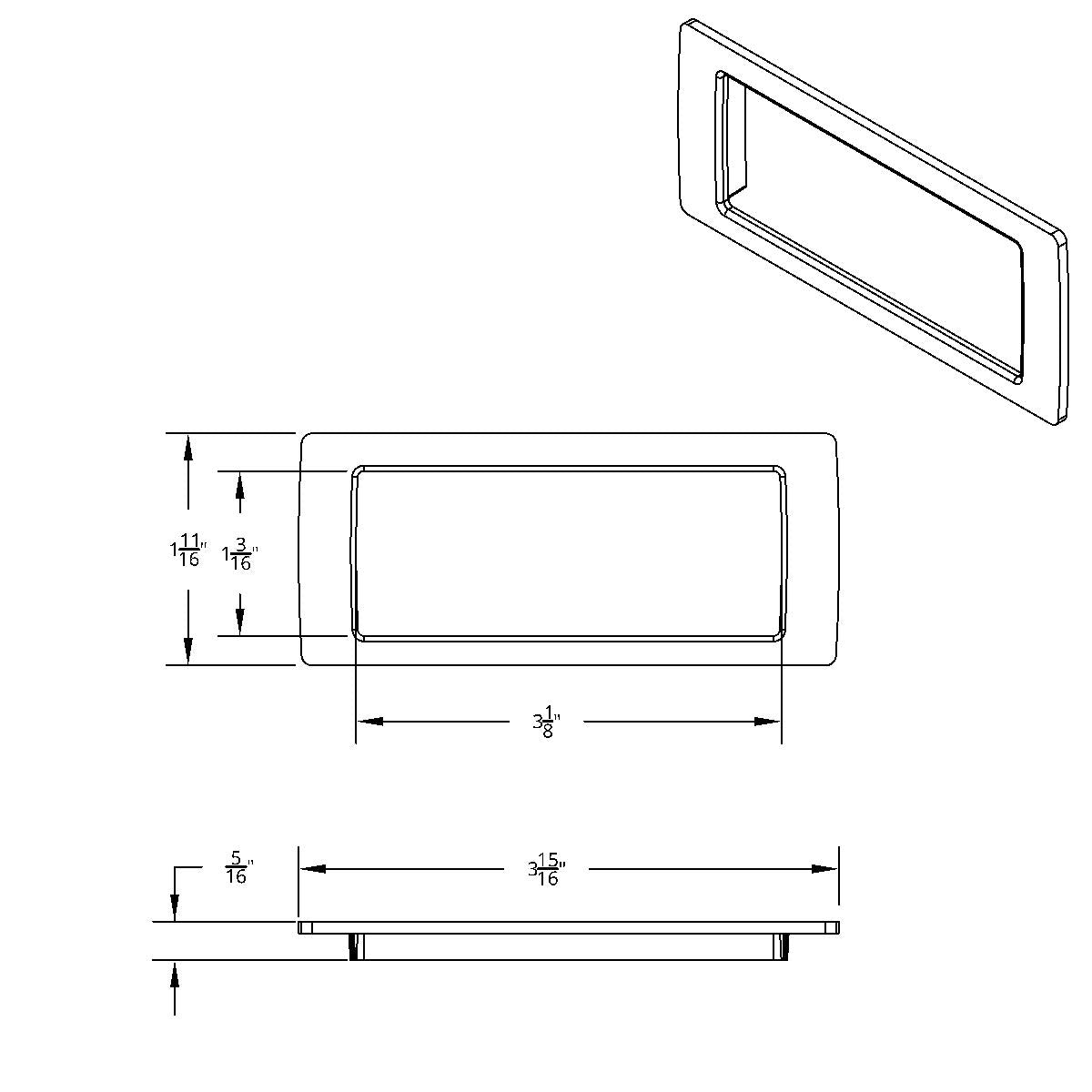 Chrome Dash Storage Pocket Trim for 2018-2026 Freightliner Cascadia