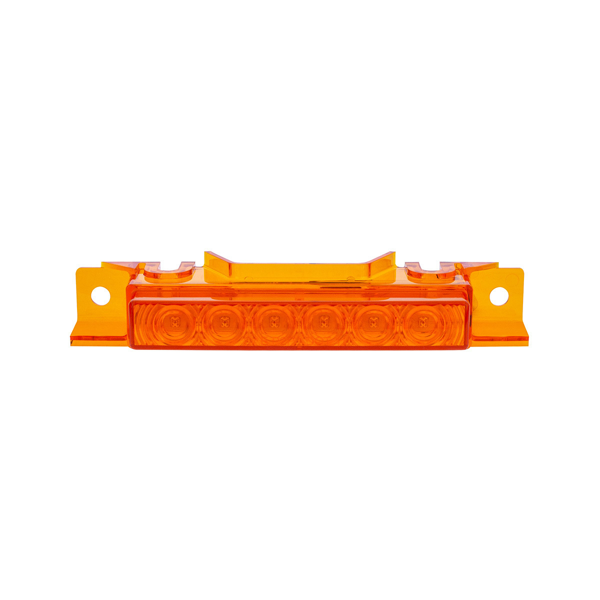 6 LED Competition Series Exterior Visor Light For 1996-2024 Volvo VNL-Amber LED/Amber Lens
