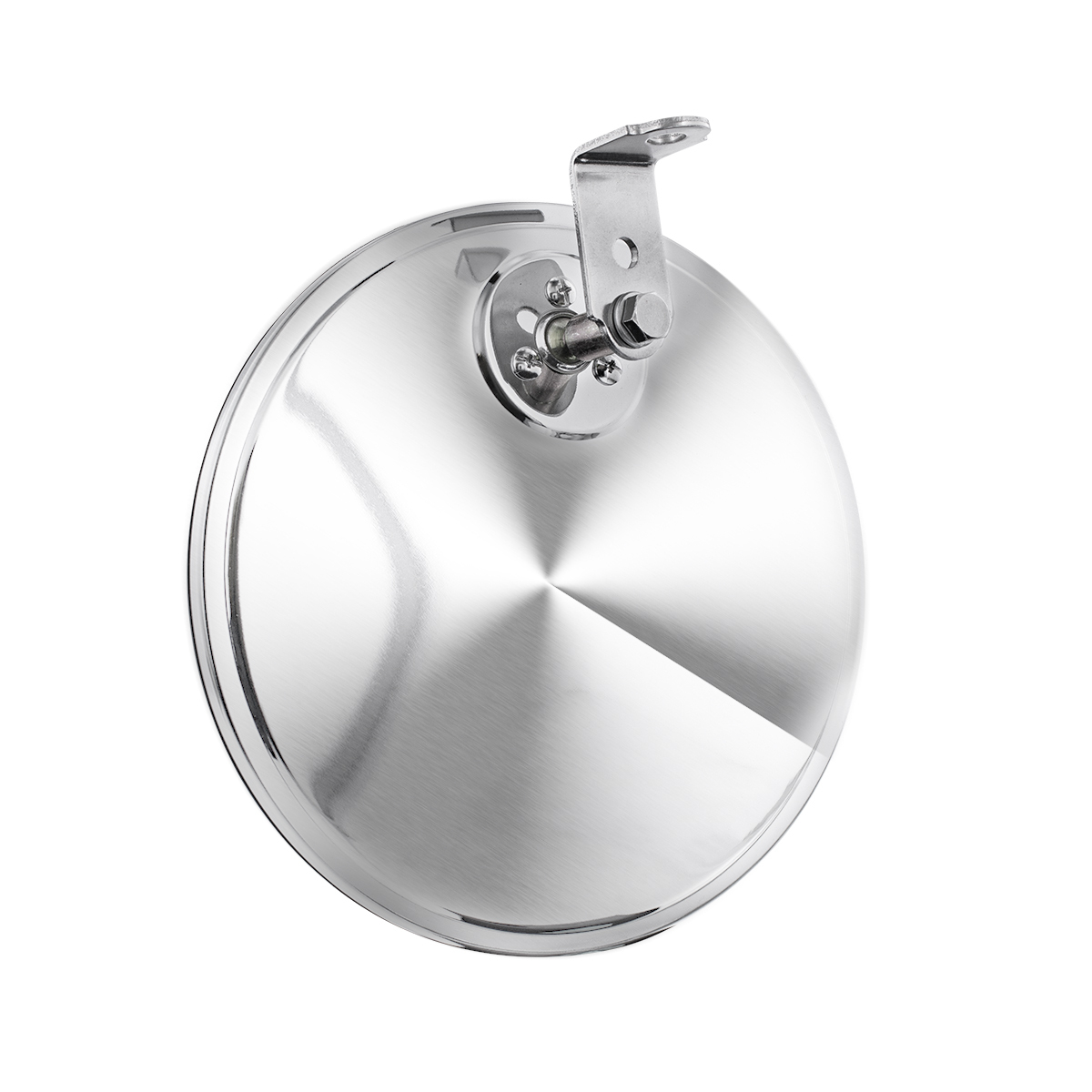 8-1/2" 430 Stainless Steel 320R Convex Mirror - Offset Mounting Stud