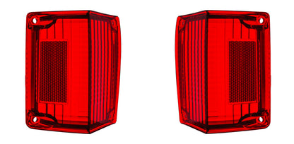 Tail Light Lens For 1970-1972 Chevy El Camino/Station Wagon - L/H and R/H (2pcs)