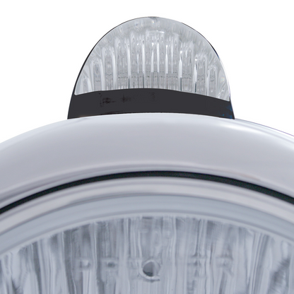 Black Guide 682-C Headlight 6014 & Dual Mode LED Signal - Clear Lens