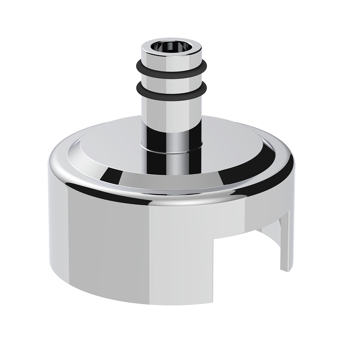 7/16" Top Gearshift Mounting Adapter For Eaton-Fuller 13/15/18 Speed Shifters - Chrome (Bulk)