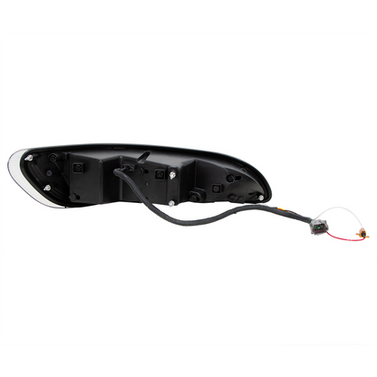 Chrome Quad-LED Headlight With LED DRL & Seq. Signal For 2005-2015 Peterbilt 386- Driver