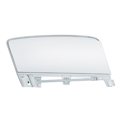 Complete Clear Door Glass Assembly For 1967-68 Ford Mustang Fastback - L/H