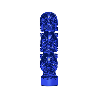1/2"-13 Thread-On 3 Skull Candy Color Shift Knob-Indigo Blue