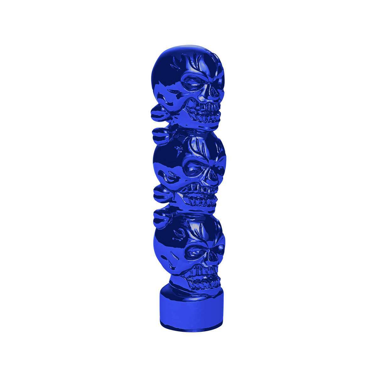 1/2"-13 Thread-On 3 Skull Candy Color Shift Knob-Indigo Blue