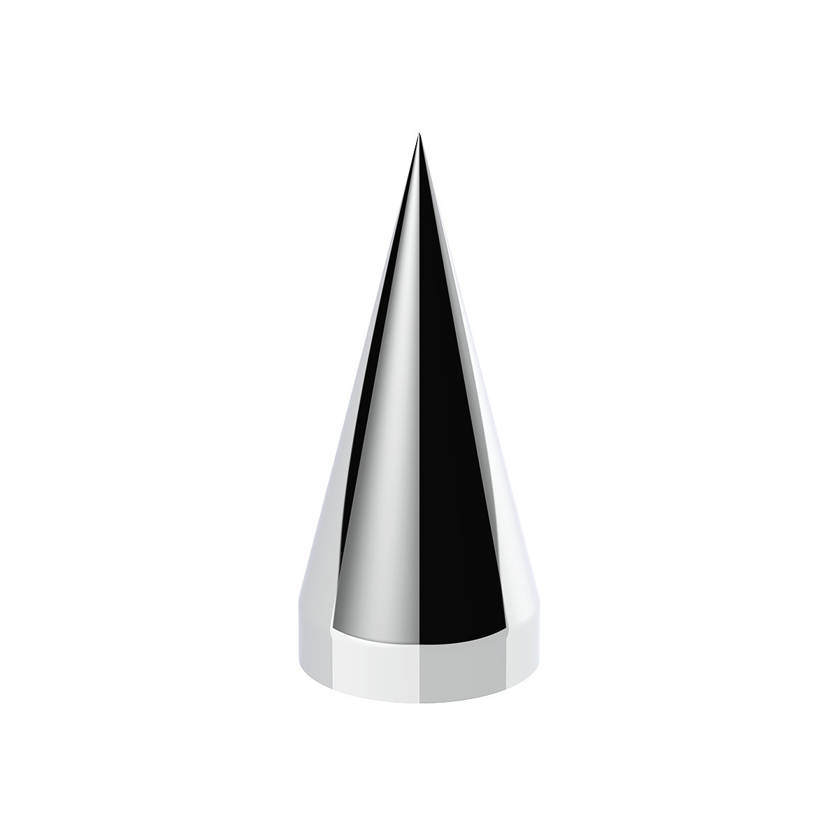 33mm x 4-1/2" Chrome Plastic X Spike Nut Covers - Thread-On (Box Of 10)