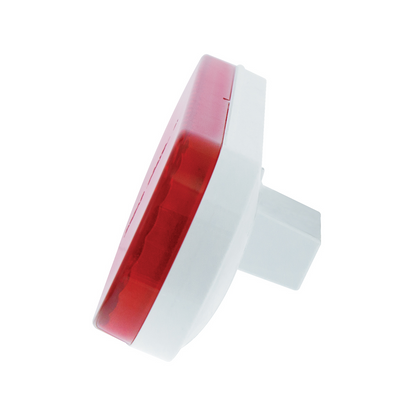 20 LED 6" Oval Turbine Light (Stop, Turn & Tail) - Red LED/Red Lens