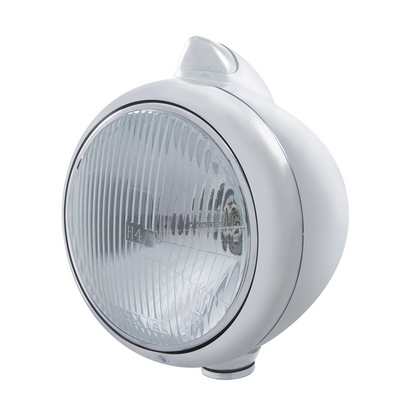 Chrome Guide 682-C Headlight H4 & Original Style LED Signal - Clear Lens