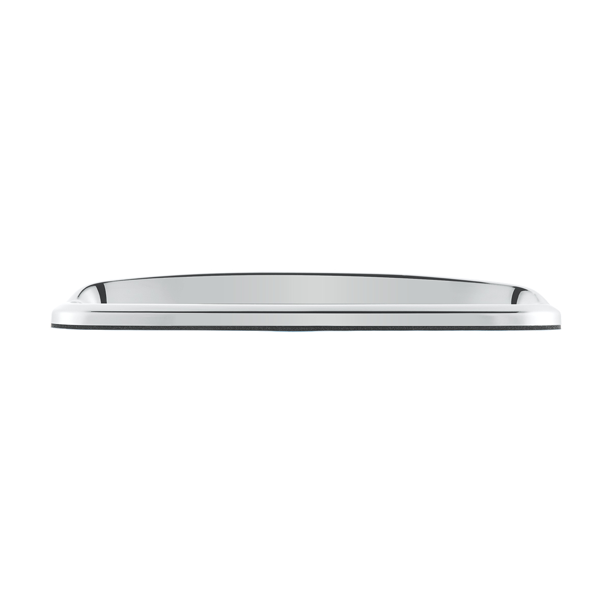 Chrome Bezel With Visor For 4-3/8" X 7/8" Kenworth Glove Box Emblem
