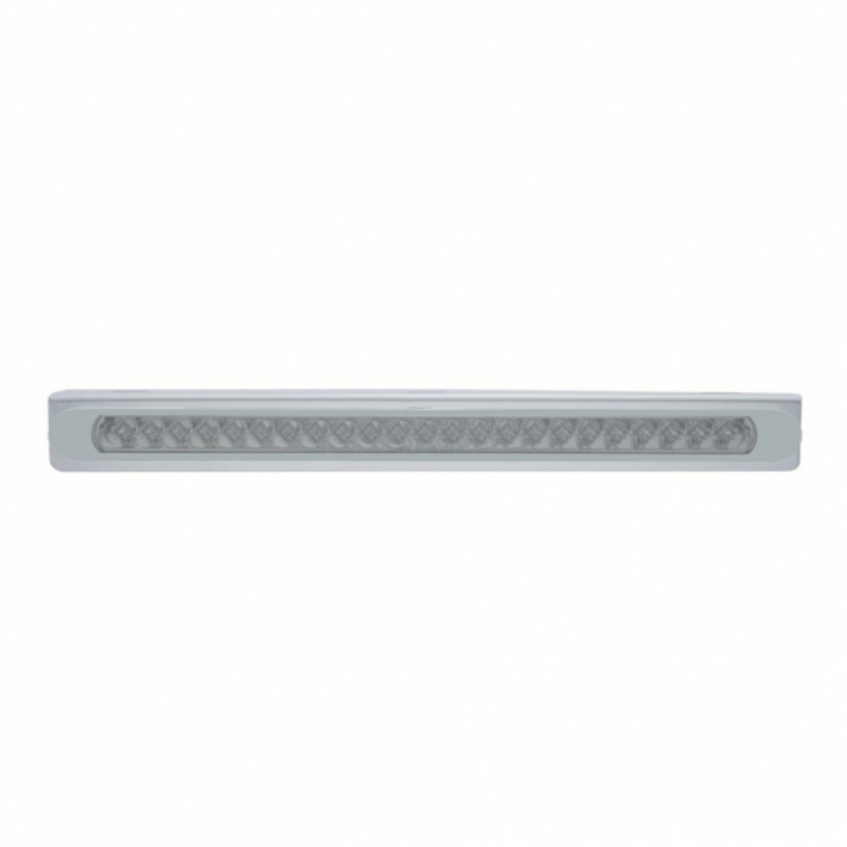 Stainless Light Bracket With 23 SMD LED 17-1/4" Light Bar & Bezel - Red LED/Clear Lens