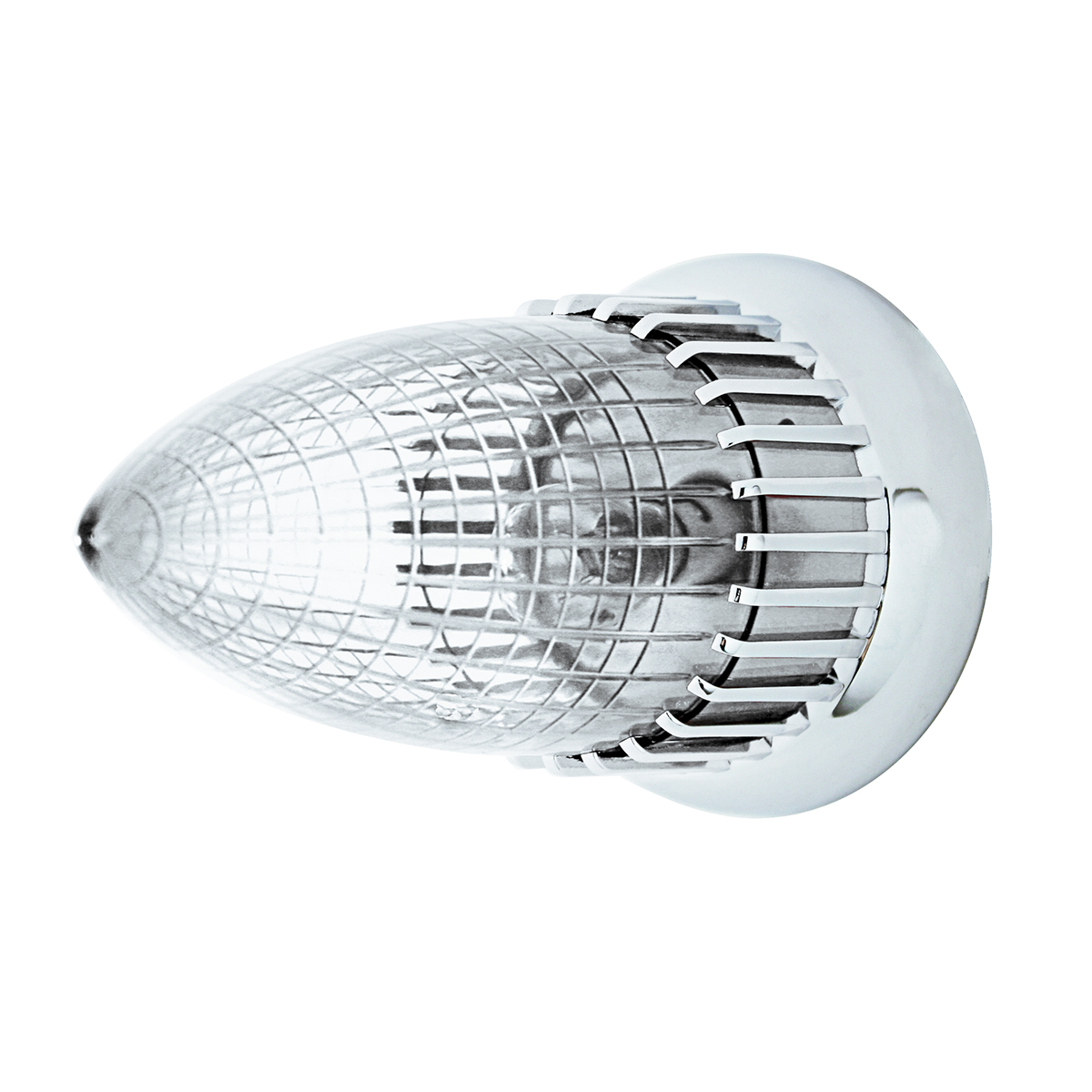 1959 Cadillac Style Tail Light With Flush Mount Bezel, Clear Lens