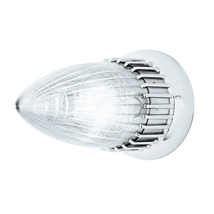 1959 Cadillac Style Tail Light With Flush Mount Bezel, Clear Lens