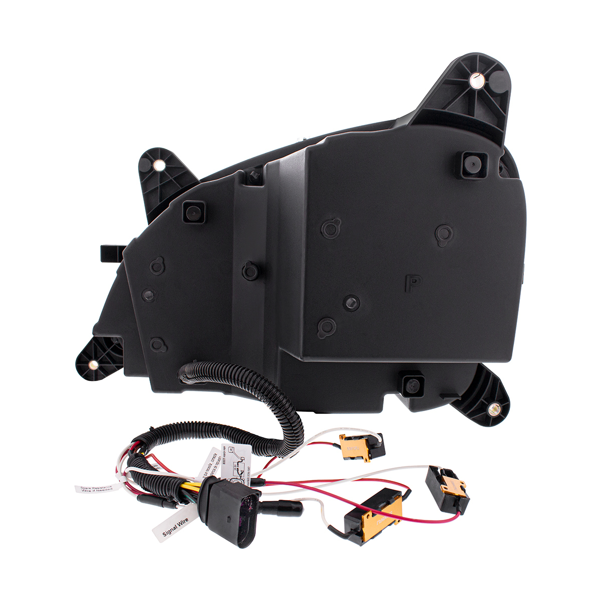 Black LED Headlight W/Sequential LED Turn Signal For Peterbilt 579 (2012-21) & 587 (2010-16) - Passenger