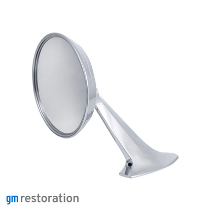 Exterior Mirror With Bow Tie Logo For 1965-1966 Chevy Passenger Car - L/H