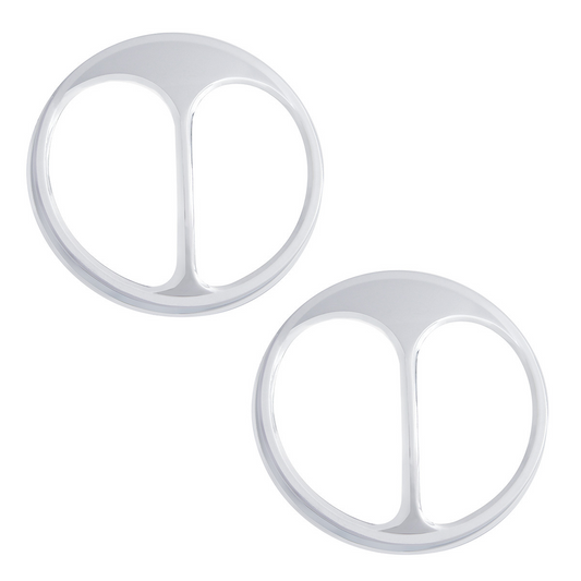 Chrome Cat's Eye Headlight Cover For 5-3/4" Headlight (Pair)