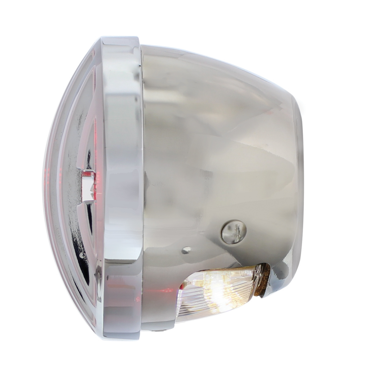 17 LED Tail Light With Chrome Grille Bezel For 1933-36 Ford Truck - L/H