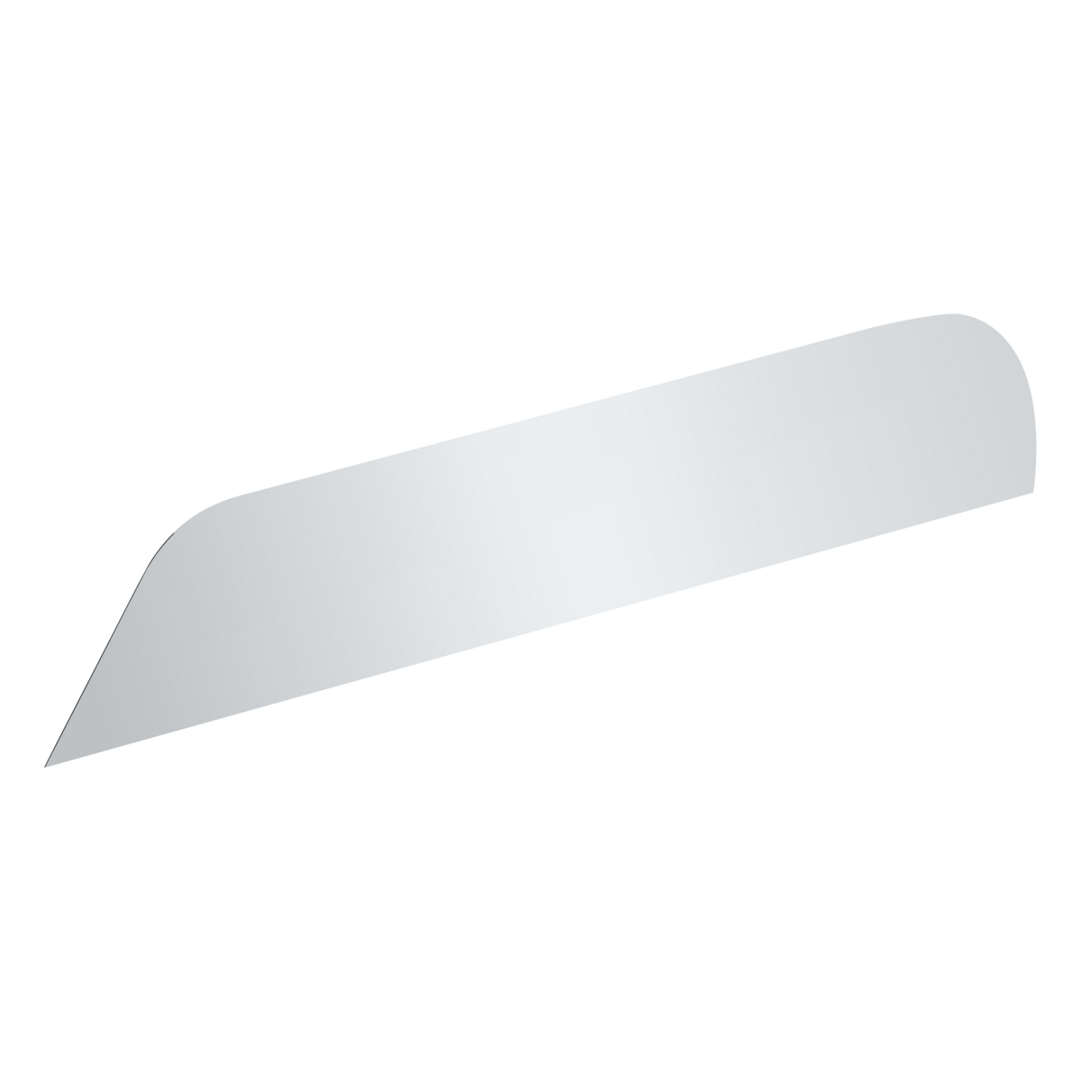 304 Stainless Steel 6" Chop Top Window Trim For 2008-2017 Freightliner Cascadia (Pair)