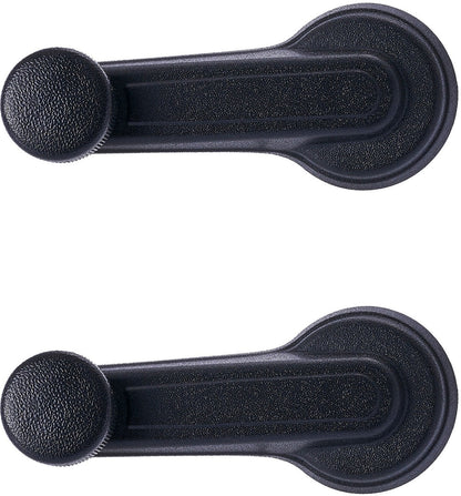 Window Crank Handle RH = LH (2pcs) Plastic Texture Black (Plastic) for 1997-2004 Chevrolet Venture
