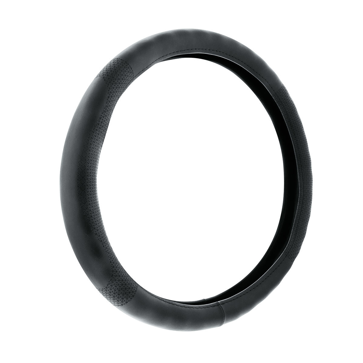 18" Leatherette Steering Wheel Cover-Black