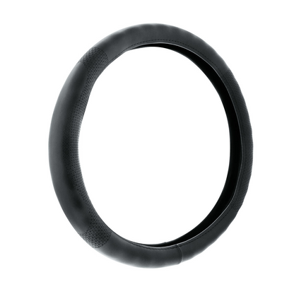 18" Leatherette Steering Wheel Cover-Black