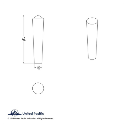 Chrome Long Toggle Switch Extension For Peterbilt (4-Pack)