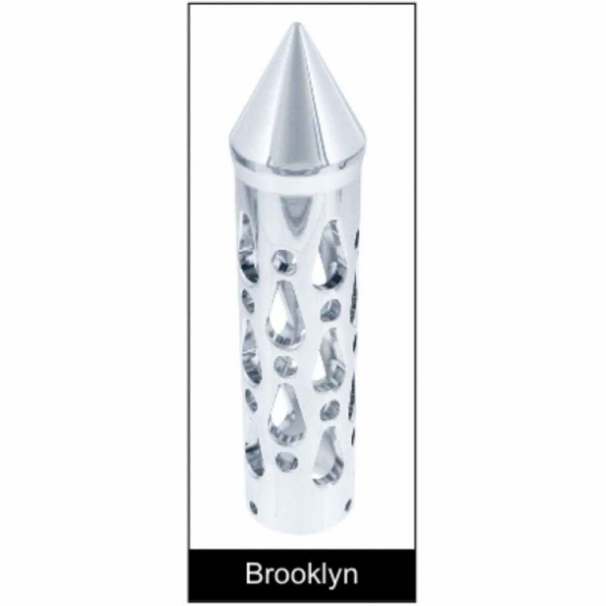 11" Chrome Air Horn Lever Set With "Brooklyn" Grip