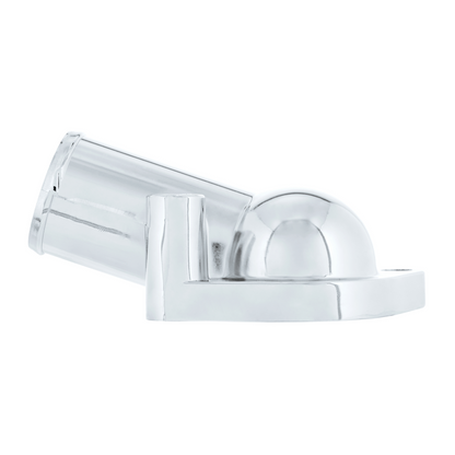 Angled Left 15 Degree Up Chrome Water Neck For Chevy Small Block Gen I & GM V6
