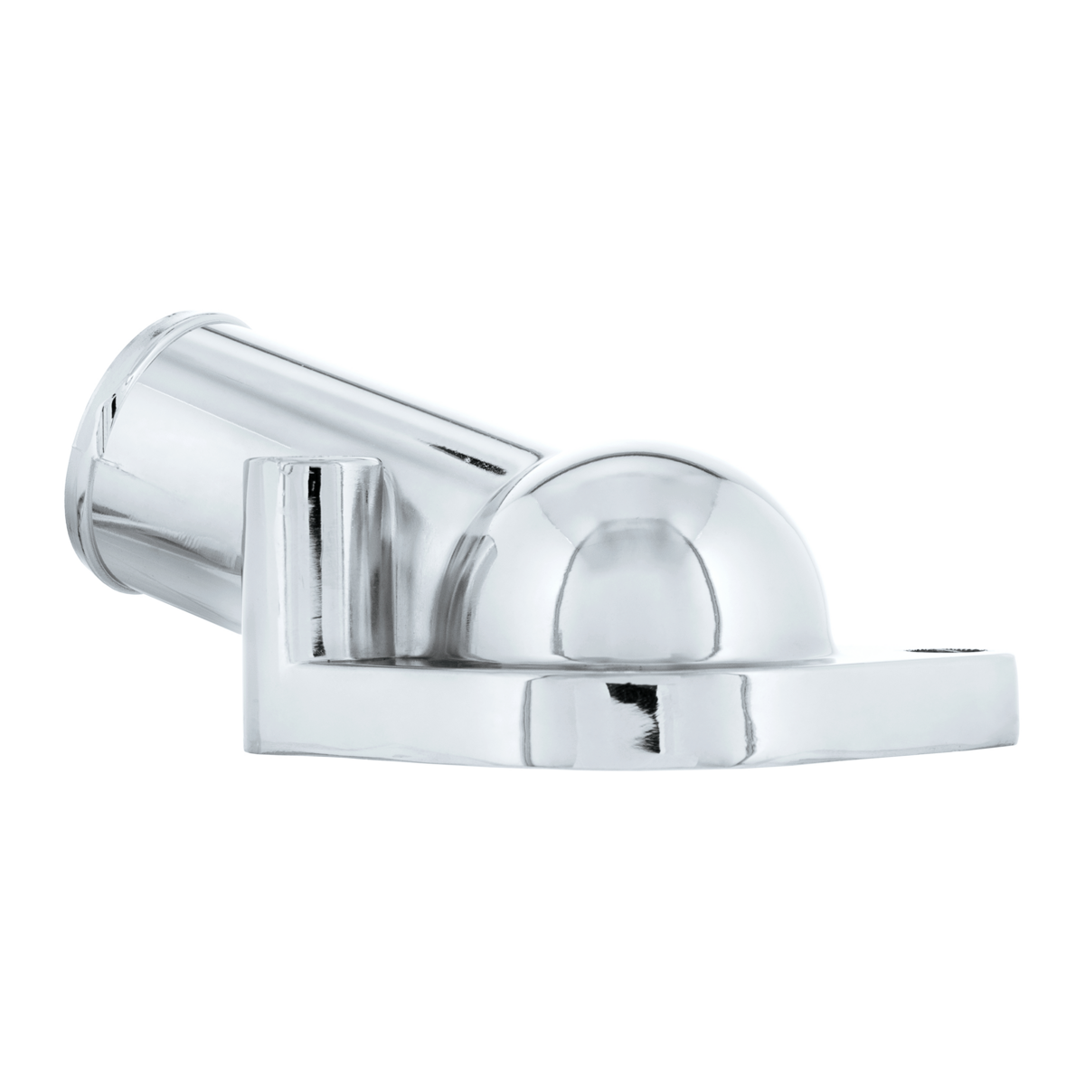 Angled Left 15 Degree Up Chrome Water Neck For Chevy Small Block Gen I & GM V6