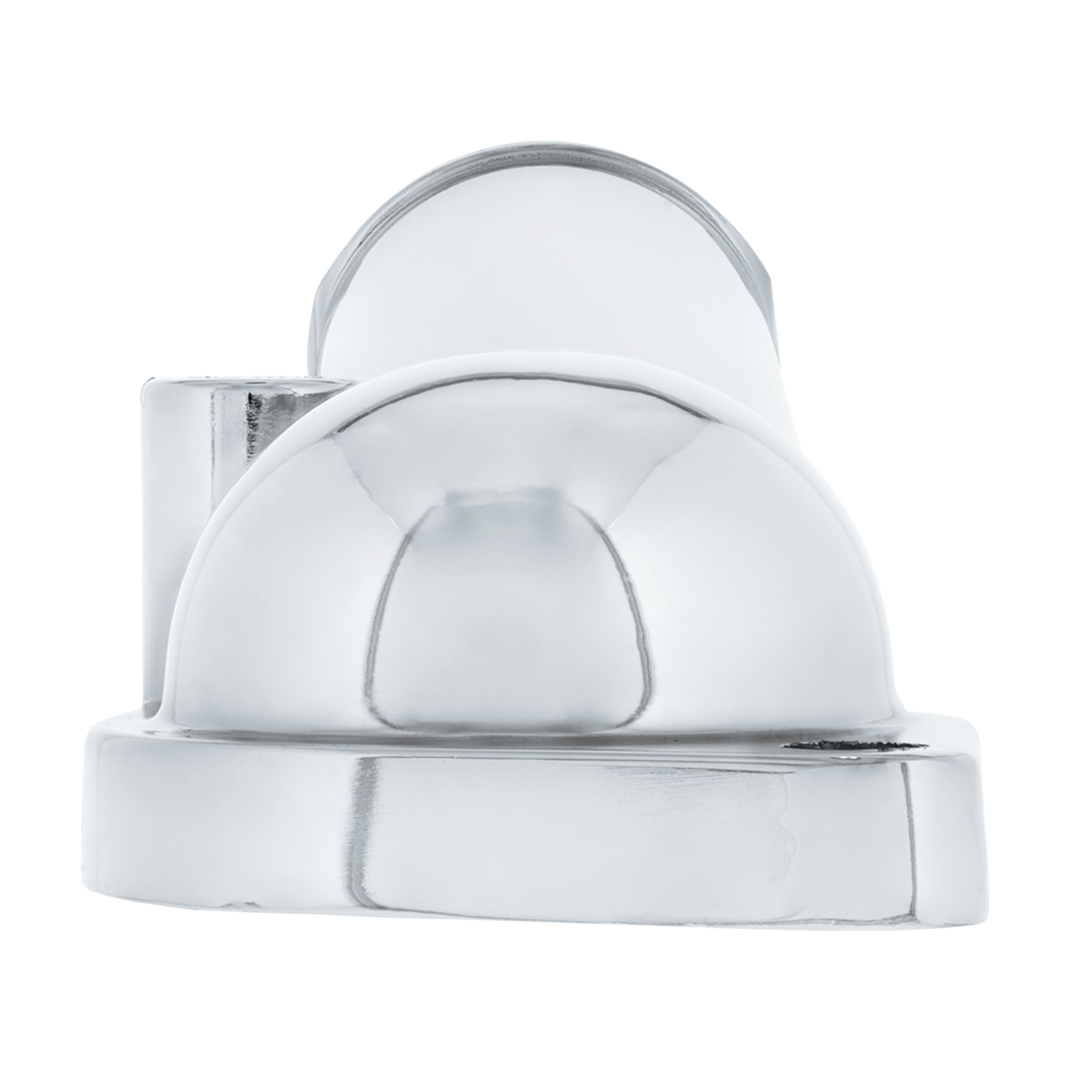 Angled Left 15 Degree Up Chrome Water Neck For Chevy Small Block Gen I & GM V6