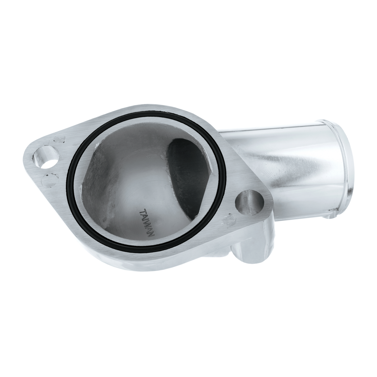 Angled Left 15 Degree Up Chrome Water Neck For Chevy Small Block Gen I & GM V6