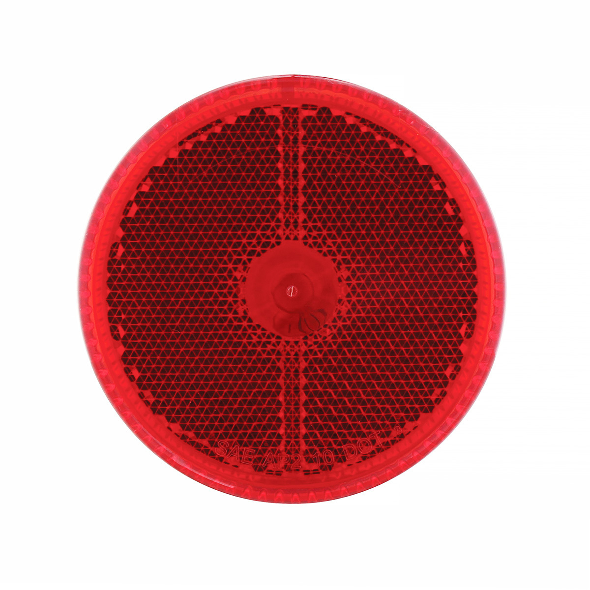 2.5" Round Reflectorized Light (Clearance/Marker) - Red Lens