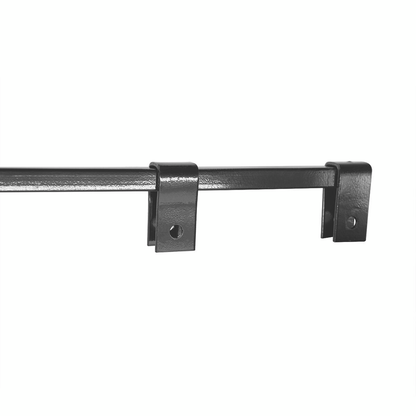 Black Straight Mud Flap Hangers With Mounting Hardware - No Coil (Pair)