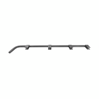 Black Straight Mud Flap Hangers With Mounting Hardware - No Coil (Pair)