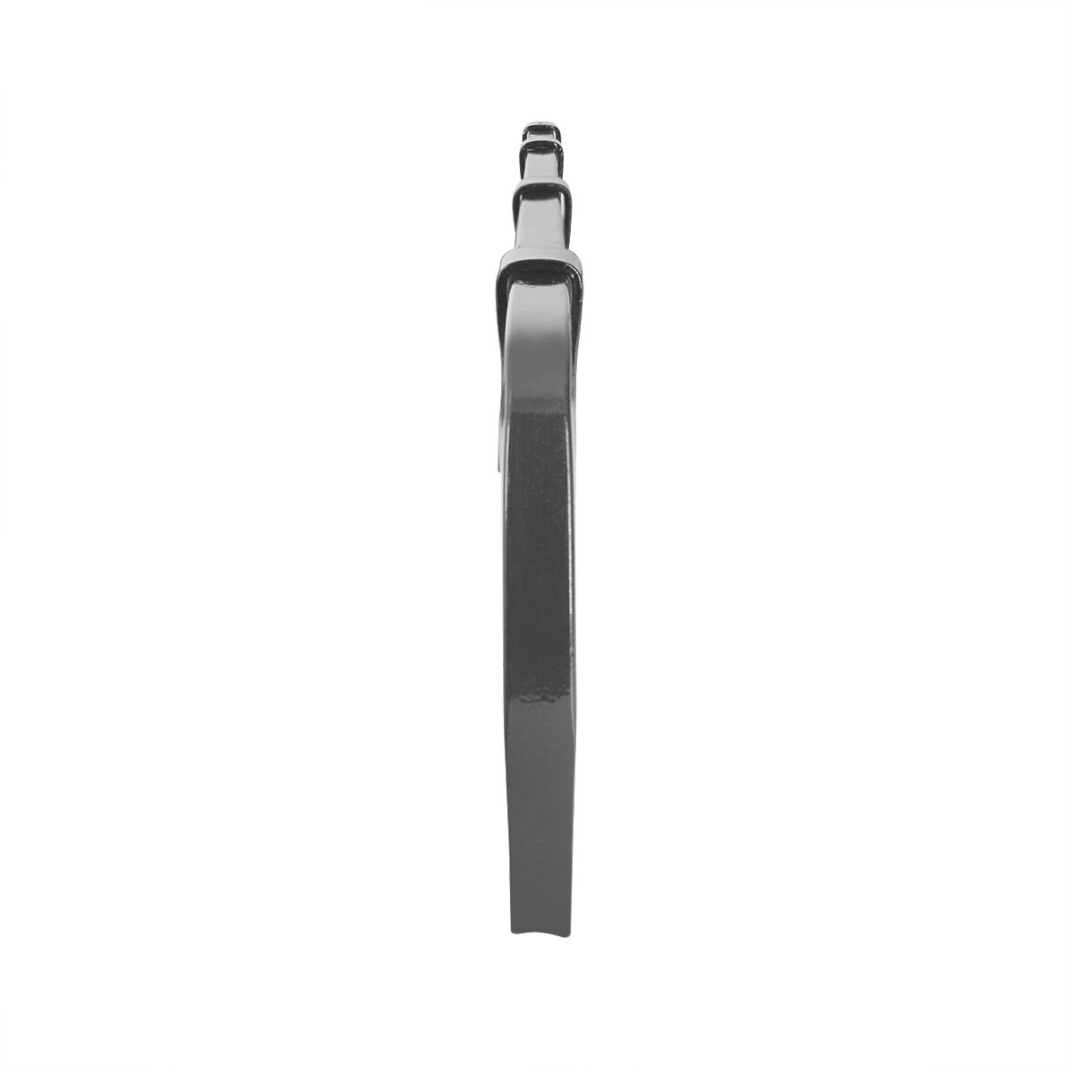 Black Straight Mud Flap Hangers With Mounting Hardware - No Coil (Pair)