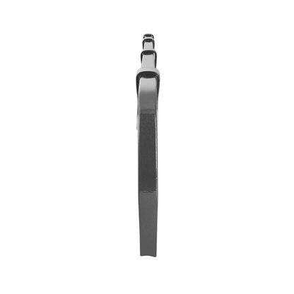 Black Straight Mud Flap Hangers With Mounting Hardware - No Coil (Pair)
