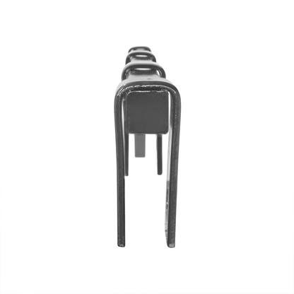 Black Straight Mud Flap Hangers With Mounting Hardware - No Coil (Pair)